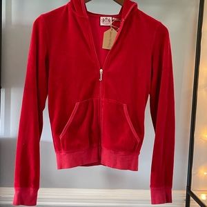 VINTAGE JUICY COUTURE “JUICY GIRLS WANT EVERYTHING” VELOUR JACKET